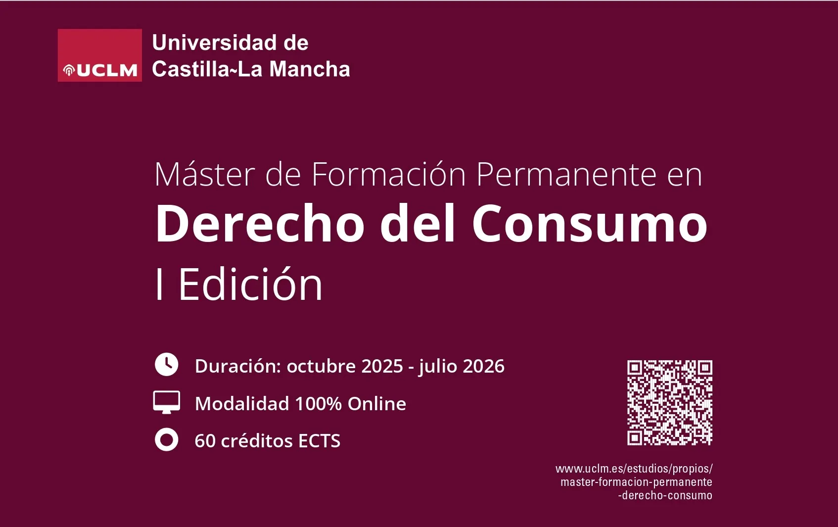 La Universidad de Castilla-La Mancha pone en marcha el Máster en Derecho del Consumo