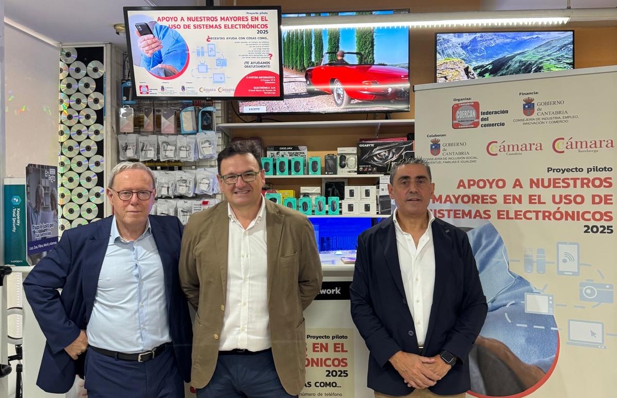La consejería de Industria junto con COERCAN crean un proyecto piloto de ayuda a mayores en el uso de sistemas electrónicos